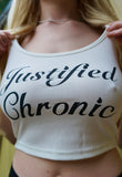 JUSTIFIED CHRONIC TANK TOP
