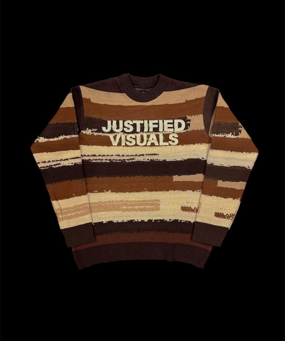 JV “COFFEE BEAN” KNIT SWEATER W/ APPLIQUÉ EMBROIDERY (LIMITED)