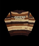 JV “COFFEE BEAN” KNIT SWEATER W/ APPLIQUÉ EMBROIDERY (LIMITED)